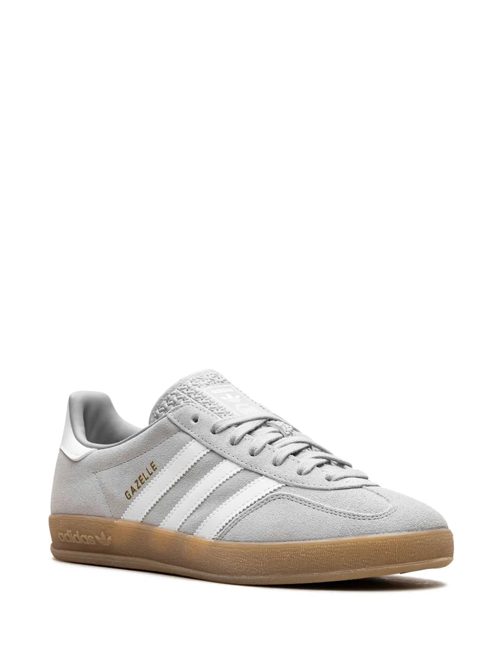 Gazelle Indoor Grey Two/Cloud White/Gold Metallic Sneakers