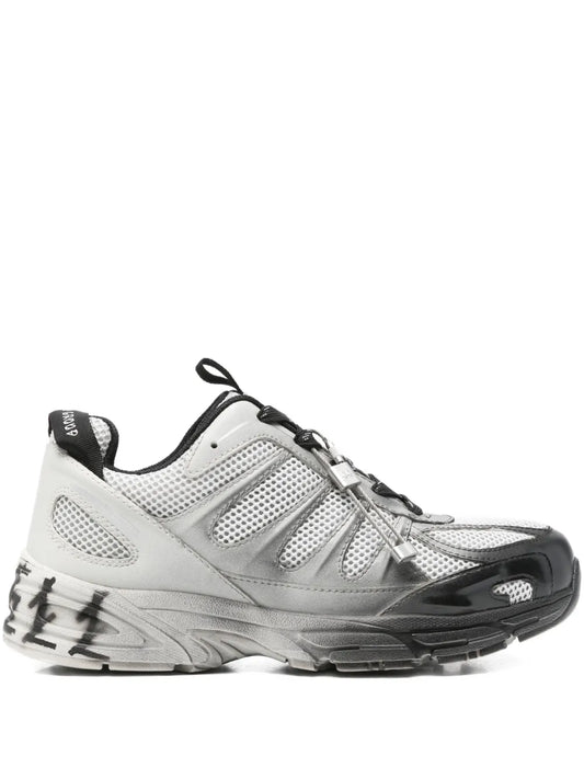 Mesh-Panel Lace-Up Sneakers