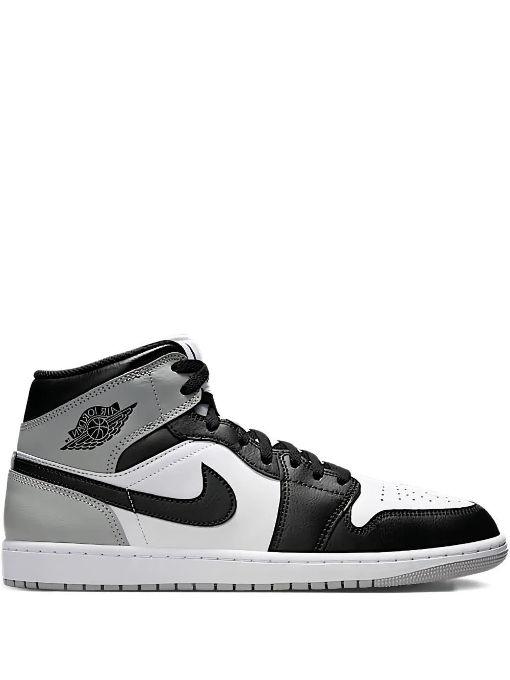 1 Mid Barons - White/Light Smoke Grey/Black Sneakers
