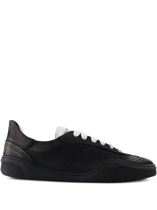 Leather Lace-Up Sneakers