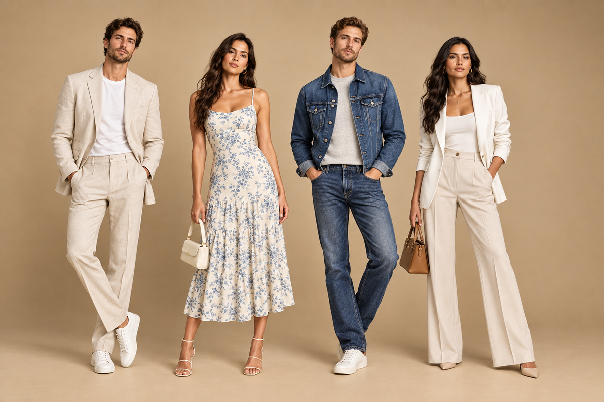Modern men’s and women’s studio collection banner